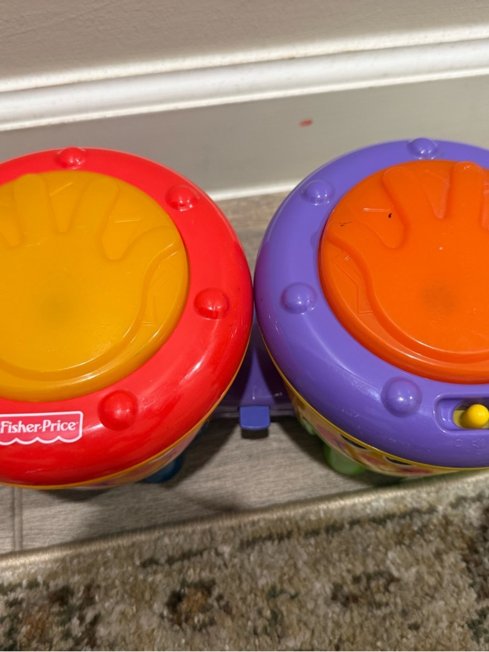 Fisher-Price  Drums - Orange & Red